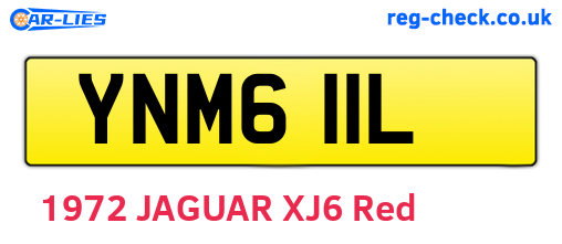 YNM611L are the vehicle registration plates.