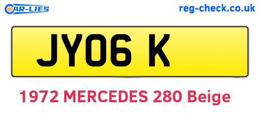 JYO6K are the vehicle registration plates.