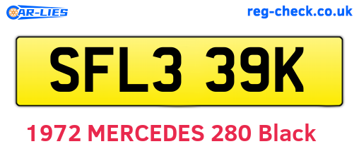 SFL339K are the vehicle registration plates.