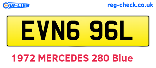 EVN696L are the vehicle registration plates.