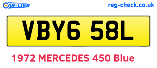 VBY658L are the vehicle registration plates.