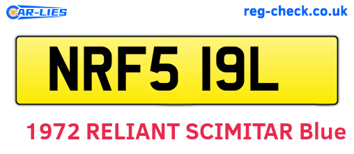 NRF519L are the vehicle registration plates.