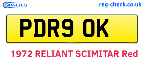 PDR90K are the vehicle registration plates.