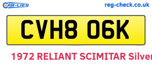 CVH806K are the vehicle registration plates.