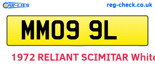 MMO99L are the vehicle registration plates.