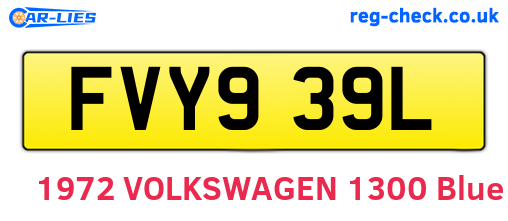 FVY939L are the vehicle registration plates.