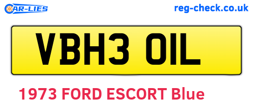 VBH301L are the vehicle registration plates.