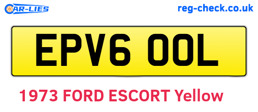 EPV600L are the vehicle registration plates.