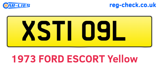 XST109L are the vehicle registration plates.