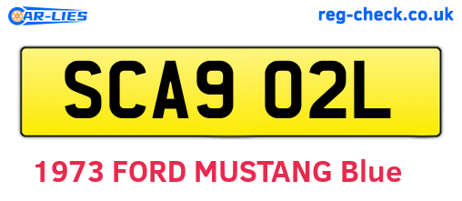 SCA902L are the vehicle registration plates.