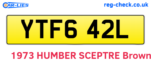 YTF642L are the vehicle registration plates.