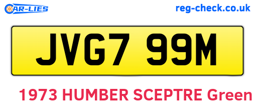 JVG799M are the vehicle registration plates.