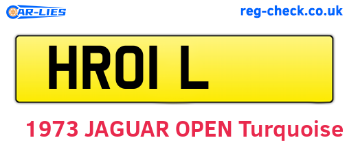 HRO1L are the vehicle registration plates.