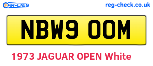 NBW900M are the vehicle registration plates.