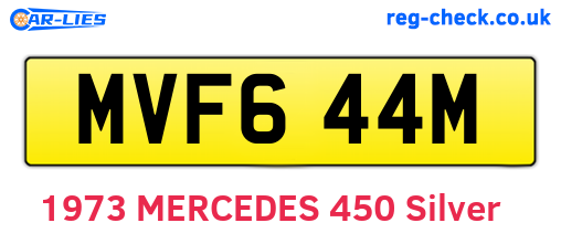 MVF644M are the vehicle registration plates.