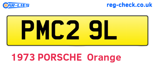 PMC29L are the vehicle registration plates.