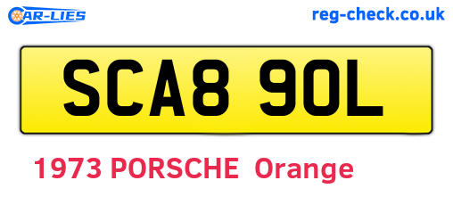 SCA890L are the vehicle registration plates.