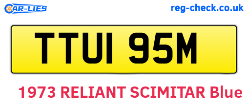 TTU195M are the vehicle registration plates.