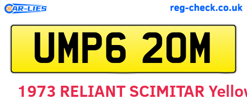 UMP620M are the vehicle registration plates.