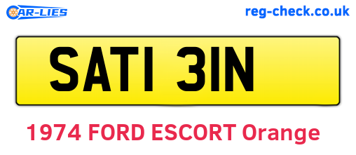 SAT131N are the vehicle registration plates.