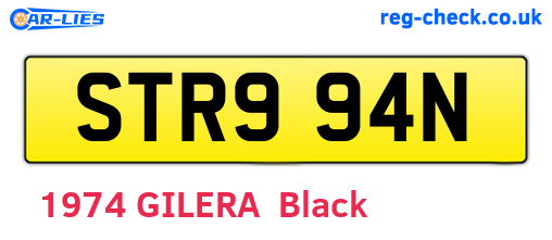 STR994N are the vehicle registration plates.
