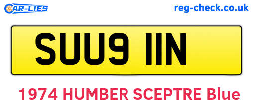 SUU911N are the vehicle registration plates.