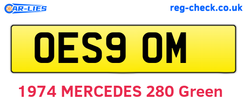 OES90M are the vehicle registration plates.