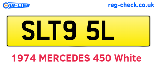 SLT95L are the vehicle registration plates.