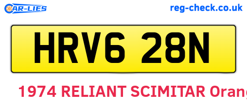 HRV628N are the vehicle registration plates.