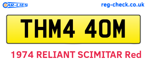 THM440M are the vehicle registration plates.