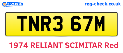 TNR367M are the vehicle registration plates.