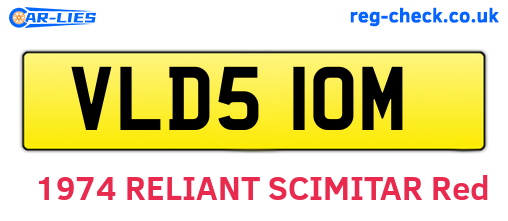 VLD510M are the vehicle registration plates.