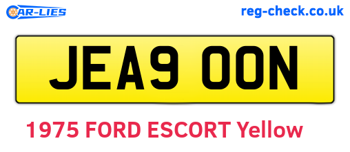JEA900N are the vehicle registration plates.