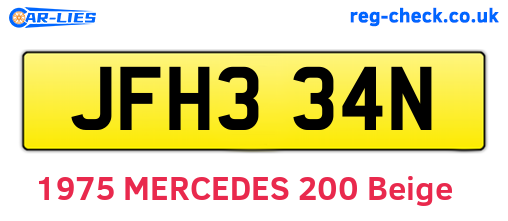JFH334N are the vehicle registration plates.