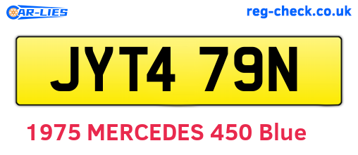 JYT479N are the vehicle registration plates.