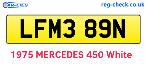 LFM389N are the vehicle registration plates.