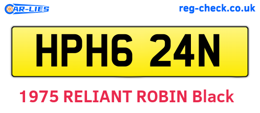 HPH624N are the vehicle registration plates.