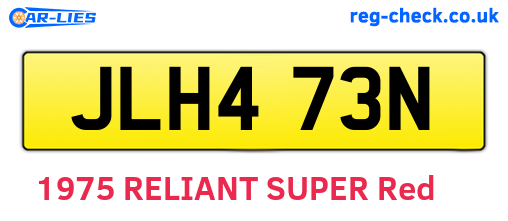 JLH473N are the vehicle registration plates.