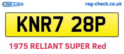 KNR728P are the vehicle registration plates.