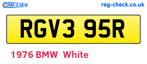 RGV395R are the vehicle registration plates.