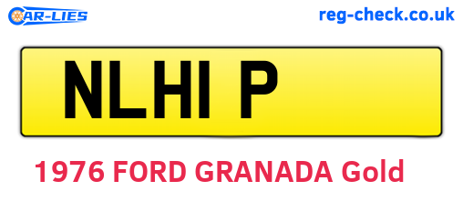 NLH1P are the vehicle registration plates.