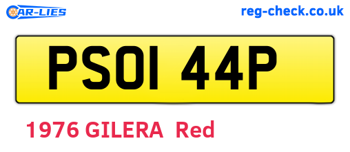 PSO144P are the vehicle registration plates.
