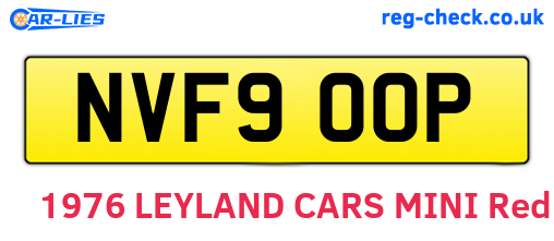 NVF900P are the vehicle registration plates.