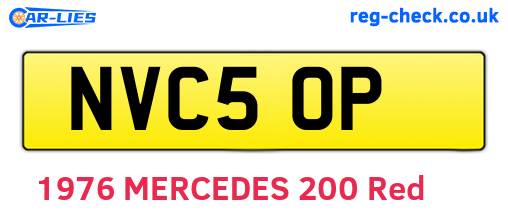 NVC50P are the vehicle registration plates.