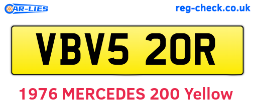 VBV520R are the vehicle registration plates.
