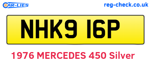 NHK916P are the vehicle registration plates.