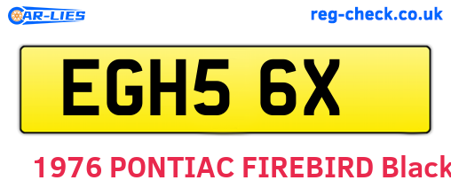 EGH56X are the vehicle registration plates.