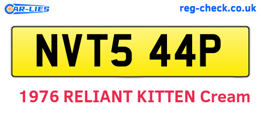 NVT544P are the vehicle registration plates.