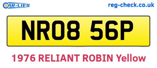 NRO856P are the vehicle registration plates.