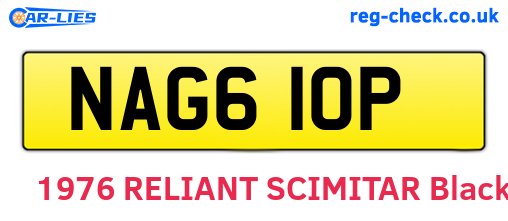 NAG610P are the vehicle registration plates.